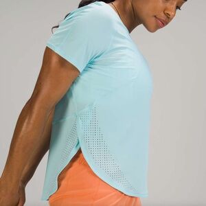 Lululemon UVP Run Short Sleeve, Icing Blue